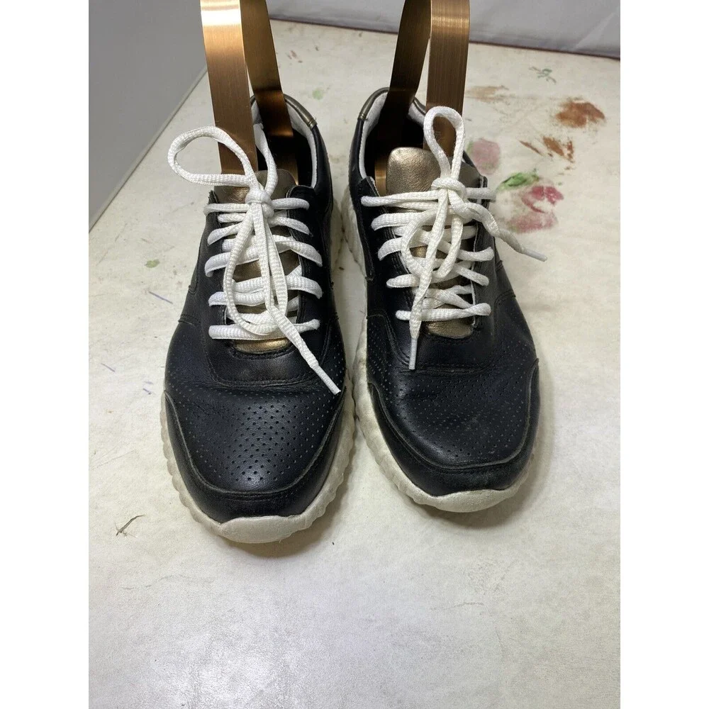 Johnston & Murphy Womens XC4 Kendall Perf Black Casual Shoes Sneakers Size 7.5 M